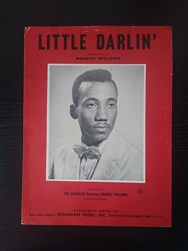 Vintage 1957 Maurice Williams Little Darlin&rsquo; Sheet Music Acceptable