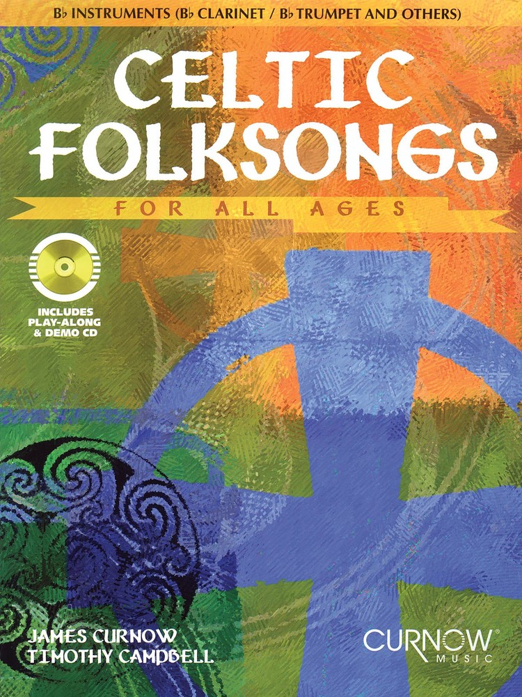 Celtic Folksongs for Violin First Position Sheet Music Curnow Play-Along Book CD