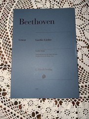 Beethoven Goethe Songs High Voice Piano Vocal Henle Urtext Sheet Music Book