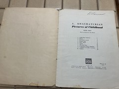 Aram Khachaturian piano solo Pictures of Childhood, Anglo-Soviet Music Press