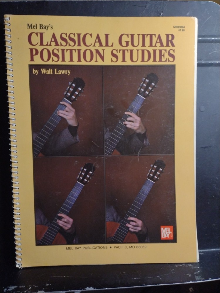 MEL BAY CLASSICAL POSITION STUDIES Spiral Bound Walt Lawry 1982 Very Good Cond.