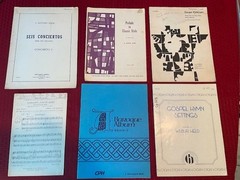 6 Organ Music pieces Wolff, Soler, Young, Pinkham, Held, Coke-Jephcott LOT SALE
