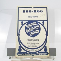 Boo-Hoo Sheet Music Fox-Trot Heyman Lombardo Loeb Shapiro Bernstein 1937 Guitar