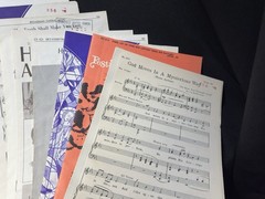 Vintage Lot of Religious Choral SATB Sheet Music 1950s-1980s w/ Storage Folder