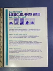 Robbins All-Organ Series No. 23 Favorite Songs Words Music Chords Music Book