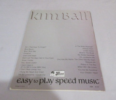 Vtg. 1978 Kimball Organ Songbook- Western Roundup – Riders in the Sky + Easy