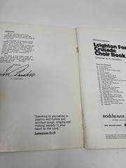 Leighton Ford Crusade Choir Book Irv Chambers 1971 Trade Paperback-PLEASE READ!