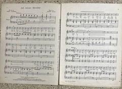 VTG Sheet Music 1926 ALL ALONE MONDAY FRED ASTAIRE RED SKELTON 3 LITTLE WORDS