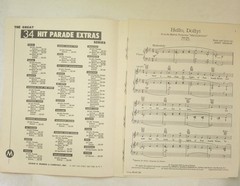 HELLO, DOLLY Carol Channing Vintage Sheet Music 1963