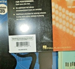 Hal Leonard Jazz Play Along Books Various JAZZ Music CDS NOT INCLUDED Lot of 13