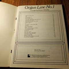 Organ Line No. 1 All Stops Out Pops Vocal Selections Easy Organ 1974