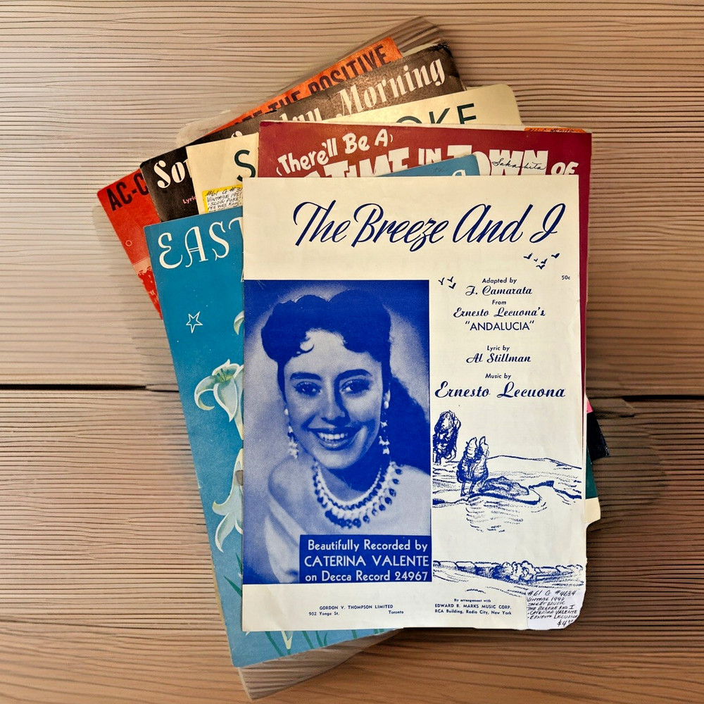 Lot of 7 ~ Vocal / Piano / Guitar ~ Vintage Sheet Music ~ Various Titles