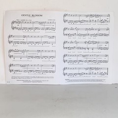 Vintage 1989 Gentle Blossom Piano Solo Sheet Music by Alfred Cahn