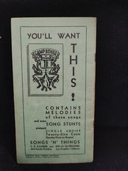 Vintage – Camp Songs – Baptist Fellowship 1938 – 56 pages