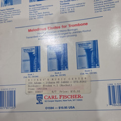 Melodious Etudes for Trombone Book 1 Paperback by Joannes Rochut Carl Fischer