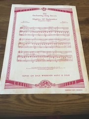 Vintage Sheet Music – Lady of Spain, Les Paul and Mary ford 1954