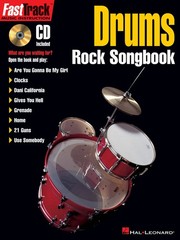 FastTrack Drums Rock Songbook Sheet Music 8 Songs Hal Leonard Book CD Pack