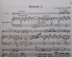 Johannes ( J.W. ) Kalliwoda Six Nocturnes for Viola and Piano Opus 186