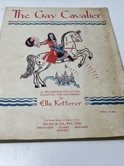 VINTAGE MUSIC SHEET THE GAY CAVALIER HORSE ELLA KETTERER CASTLE ALLAN & CO PIANO
