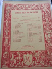 Vintage Segovia Diatonic Major Minor Scales Classical guitar Solos Sheet Music