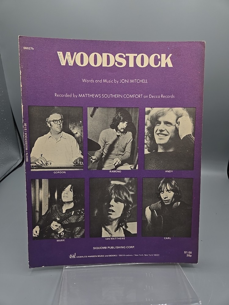 Woodstock Joni Mitchell Sheet Music 06027b Charles Hansen Music And Books