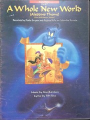 A Whole New World Sheet Music Aladdin Theme Walt Disney Vocal Duet Easy Piano