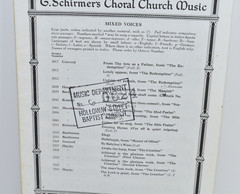 Choral Sheet Music Hallelujah Chorus from « The Messiah » SATB G. Schirmer&rsquo;s