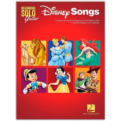 Disney Songs Beginning Solo Guitar 15 Songs Notation and Tablature
