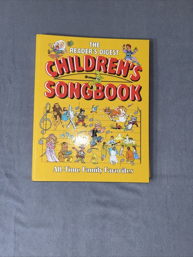 1985-THE READERS DIGEST SPIRAL BOUND HARDCOVER « CHILDREN&rsquo;S SONGBOOK » w/131 SONGS