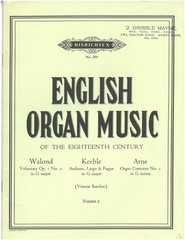 Vernon Butcher English Organ Music, Volume 2 pub. Hinrichsen