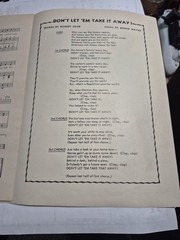 Dont Let Em Take It Away Democratic Presidential Campaign Song Sheet Music 1952