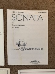 Solo Music For Alto Saxophone – Used (good)