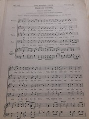 ANON/ EARLY ONE MORNING/ SATB AND PIANO