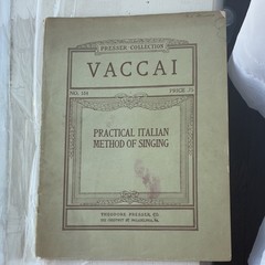 Theodore Presser Co. Sheet Music Voice Classical Solo Vaccai Collection 184