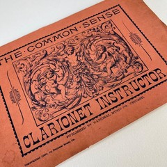 1890 The Common Sense Clarinet Instructor Music Book National Music Co Chicago