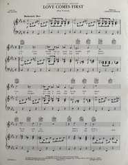 Love Comes First (APPLAUSE) 1970 Broadway Sheet Music, CUT SONG, Strouse & Adams