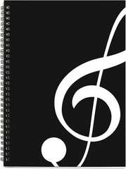 Professional Music Composition Notebook – 26x19cm, Soft Cover, 100 Blank Pages
