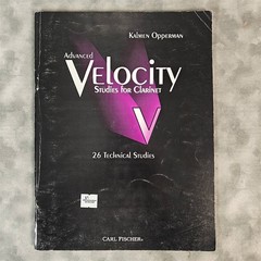 1998 Opperman Advanced Velocity Studies for Clarinet O5434 Sheet Music Book