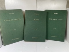 Collectible, Vintage Set of Three Vocal Score G. Schirmer Hardcover Books