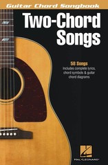 Two-Chord Songs for Guitar Chord Songbook Lyrics 58 Pop Rock Country Songs Book