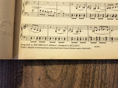 Antique Sheet Music Book G Donizetti: Don Pasquale for Piano G Ricordi & C Italy