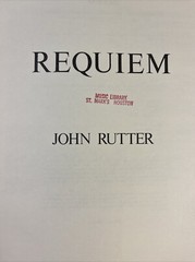 Requiem Rutter Vintage Choral Music Book Religious