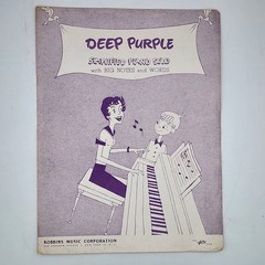 Sheet Music Deep Purple 1946 Robbins Music Corporation Piano (VG)