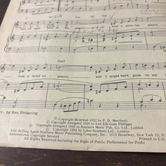 Fascination by Manning and Marchetti Sung by Dick Jacobs Sheet Music 1954