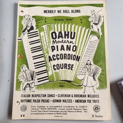 Vintage Accordian Sheet Music Books Swing Waltz 1950 OAHU X Series Lessons