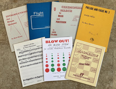 BRASS 7/LOT Quartet Quintet Trumpet Sextet Ensemble ~Full Score/Parts BRAND NEW!