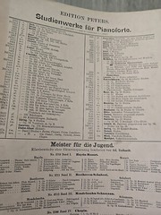 Edition Peters No 2776 Meister fur die Jugend Sheet Music Weber- Schubert G329