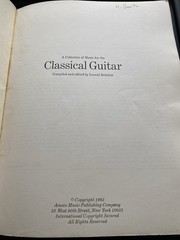 Vtg A Collection of Music for the Classical Guitar Sheet Music Song Book Rare