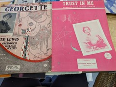 Lot of 10 antique vintage sheet music folios – different songs 1920s-1950s Lot 5