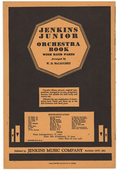 Vintage Jenkins Junior Orchestra Book No. 2 Alto Saxophone w/ Band Parts